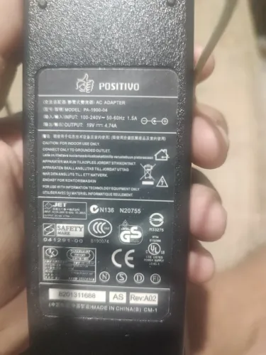 CARREGADOR PARA NOTEBOOK POSITIVO