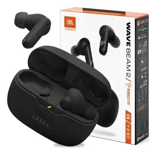 Fone Ouvido Sem Fio Bluetooth Jbl Wave Beam 2 -Aproveite seu Som sem Ruidos -Loja Coimbra