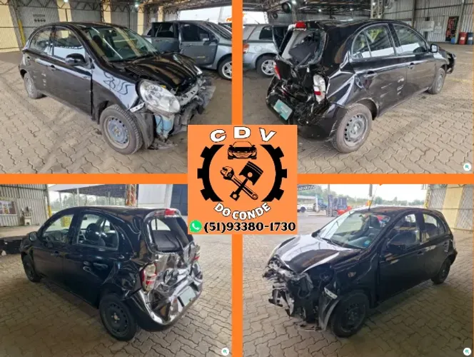 Sucata Peças Nissan March 2012 motor 1.0 16v flex completo top