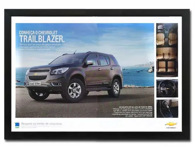 Chevrolet Trailblazer - Quadro / pôster decorativo com propaganda original de revista