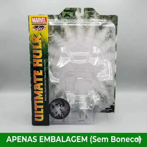 Caixa Vazia + Blister Ultimate Hulk Marvel Select Diamond Select - Original