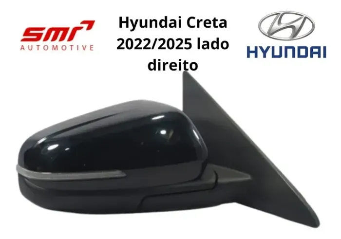 Retrovisor Hyundai Creta 2022 2023 2024 2025 Retrátil Ld (Usado)