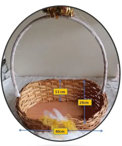 Cesta de vime.