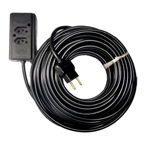 Extensão grossa 10 metros  Elétrica cabo PP com 2 Tomadas e Cabo Longo