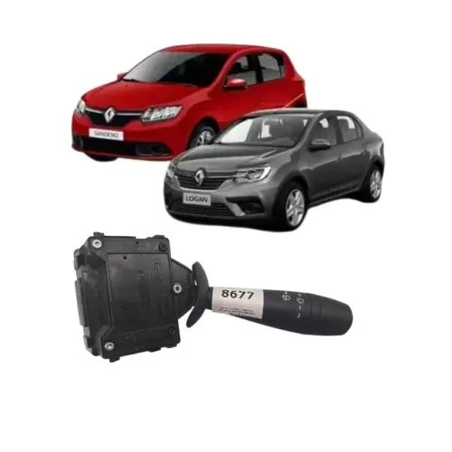 Chave Comando Limpador Parabrisa Renault Sandero Logan du/22   etq8677