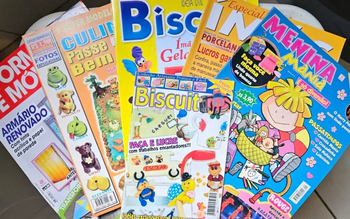 REVISTAS ARTES - Biscuit, Menina Mania, Culinária e Outros