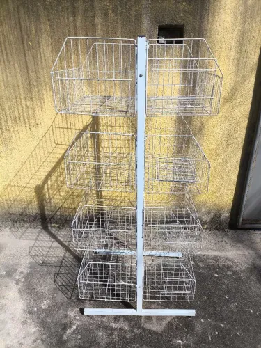 Cesto Aramado Duplo para Loja
