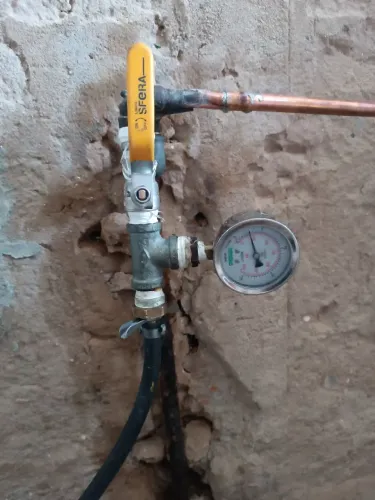 Tubulação de gás glp e gnv