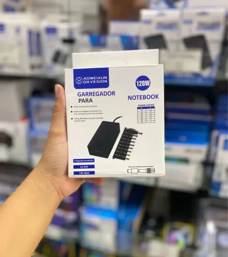 Carregador notebook com 9 pontas - ENTREGA A DOMICÍLIO