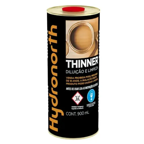 Thinner Diluente Hydronorth Incolor Lata Cilindrica 900 Ml