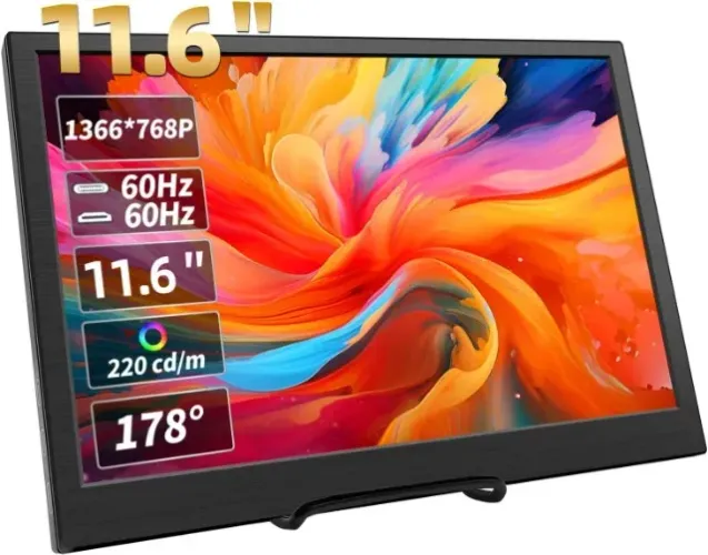 Monitor Portátil Hd Display Lcd 11.6' Mini Hdmi Gamer Tipo-c