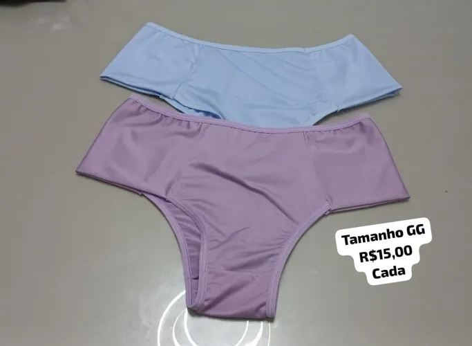 Calcinhas tamanho GG e G