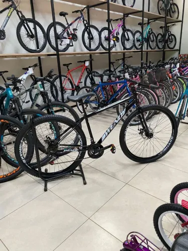 Bicicleta aro 29 aço com freio a disco (várias cores disponível)