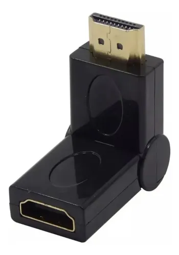 Adaptador hdmi femea x macho dobravel em L (Distribuidor Jk Eletrônicos Atacado e Varejo)