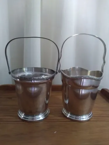 2 Baldes para gelo em prata 90
