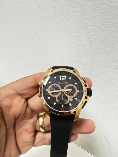 CRONÓGRAFO JAPONÊS DOURADO - PROMOÇÃO 