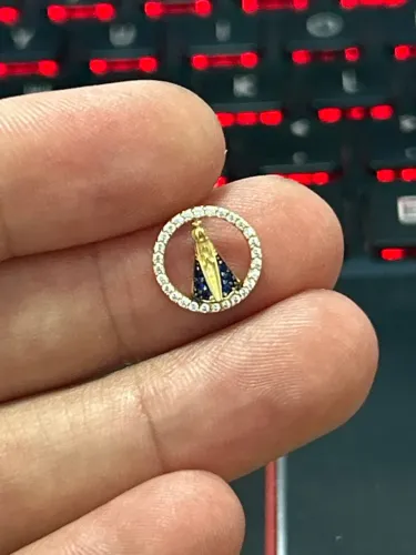 Pingente nossa senhora ouro 18k