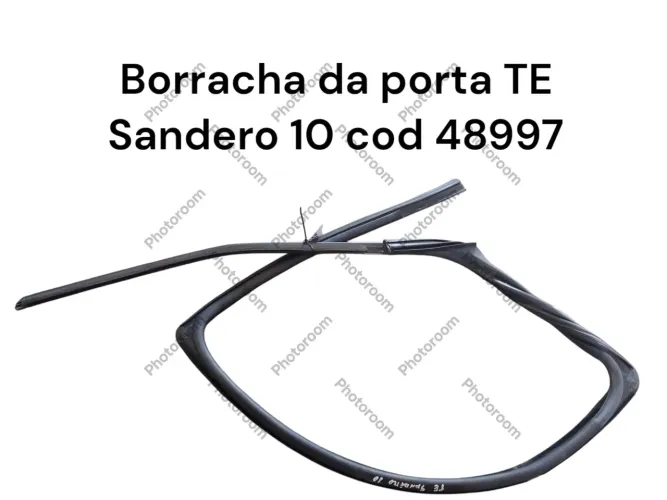 Borracha da porta traseira esquerda Sandero 10 cod 48997