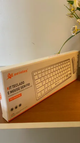 KIT TECLADO + MOUSE SEM FIO (NOVO) 