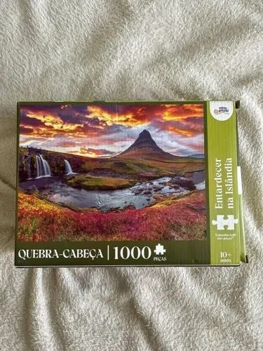 Quebra cabeça 1000 peças Entardecer na Islândia