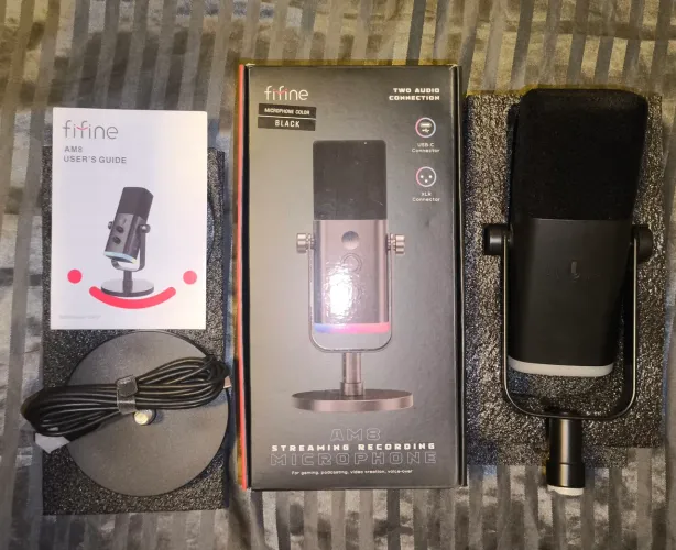Microfone gamer dinâmico fifine am8