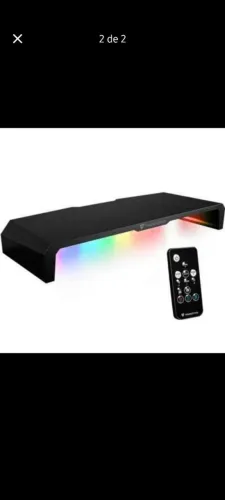 Suporte para Monitor - NA CAIXA NOVO - Thunderx3 As5 Hex Led RGB Preto