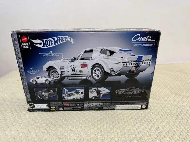 Hot Wheels Brick Shop Corvette Grand Sport 918 peças lacrado