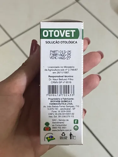 Otovet Solução Otológica Veterinária