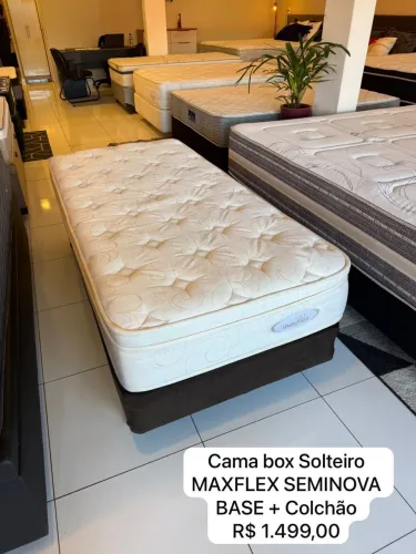 Cama de Solteiro MAXFLEX SEMINOVO COM COLCHÃO MAXFLEX