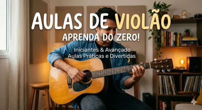 Aula de violão presencial 