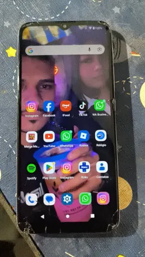 Moto G30 tela trincada - FUNCIONANDO