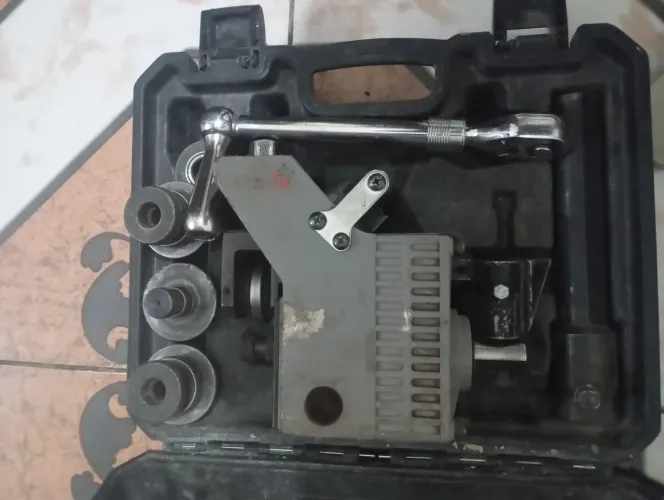 Ranhuradora manual poligroover m1-8 completa máquina de fazer rosca de spk splikes
