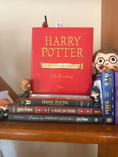 ? COLEÇÃO HARRY POTTER COMPLETA + LIVROS EXTRAS + ITENS DECORATIVOS