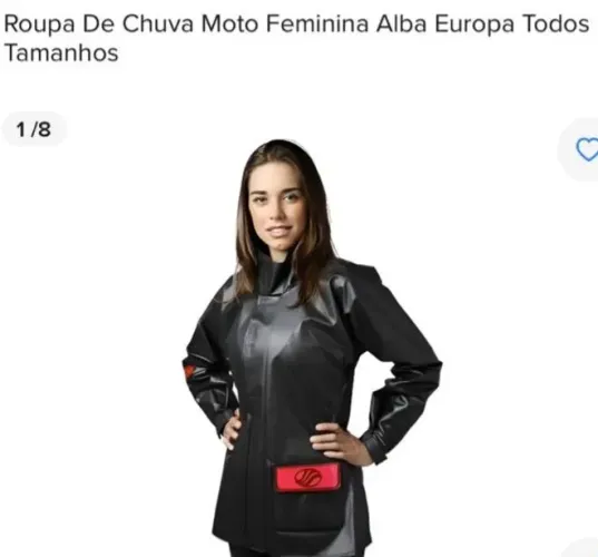Capa de chuva feminina alba