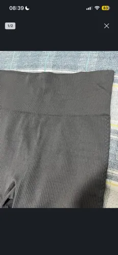 Legging canelado sem costura