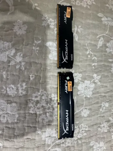 2X Memória Kingston HyperX Fury, 8GB, 3200MHz, DDR4, CL18, Black - HX432C18FB2/8