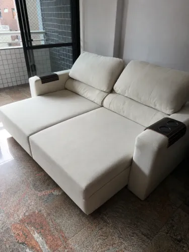 Sofá retrátil 3 lugares