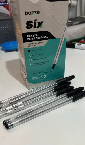 Caneta Bazze Six Caixac om 50 unidades - Bazze Summit