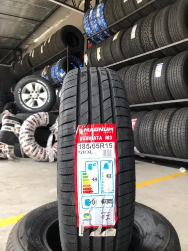 Pneu 185/65/R15 Magnum Gionata excelente custo benefico e alta durabilidade media.