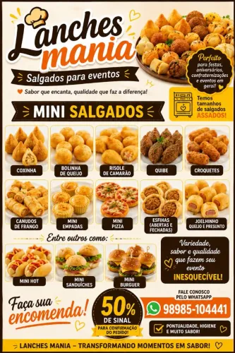 Salgados para eventos 