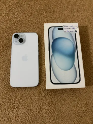 iPhone 15 Azul 128GB Garantia Apple Até 07/09