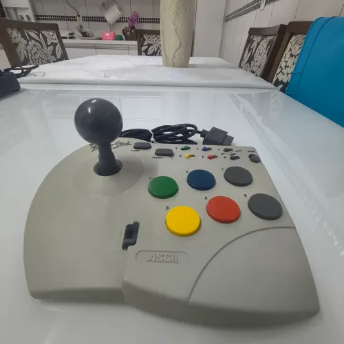 Controle arcade turbo ASC2 FIGHTER STICK licenciado clássico