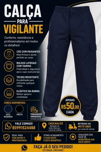 Calça vigilância