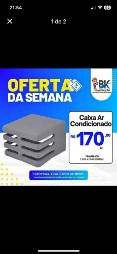Caixa para ar condicionado