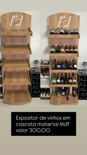 Móveis ideais para adegas, distribuidoras, empórios e lojas de bebidas.
