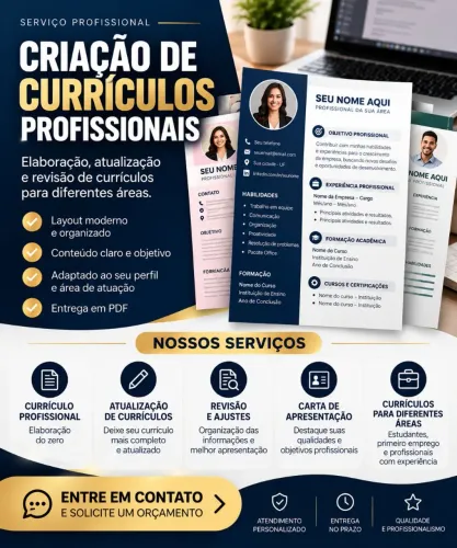 Elaboração e Atualização de Currículos Profissionais