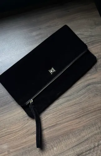 Bolsa clutch Carolina herrera original em veludo 