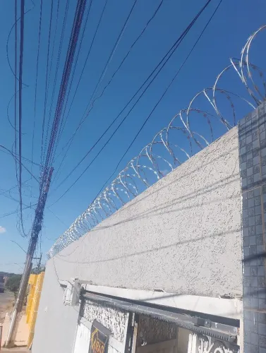 Concertina dupla clipada aço galvanizado