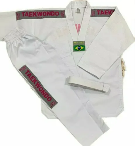Dobok Feminino infantil de Taekwondo Tam. M3 SEMINOVO