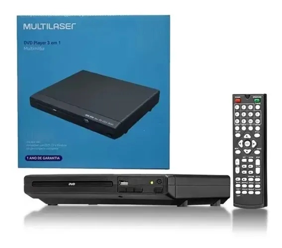 DVD Player Multilaser 3 em 1